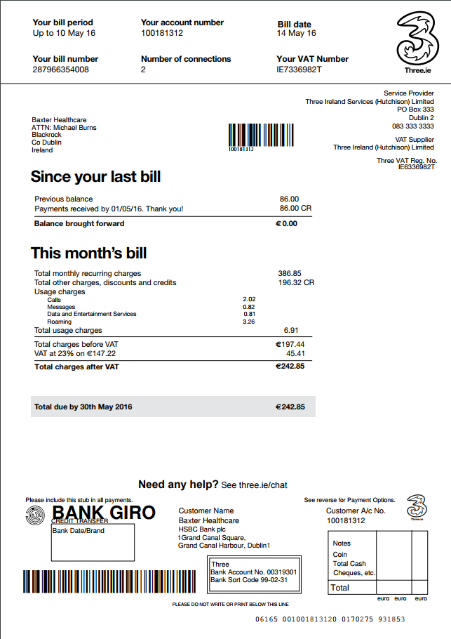 Your Bill Explained